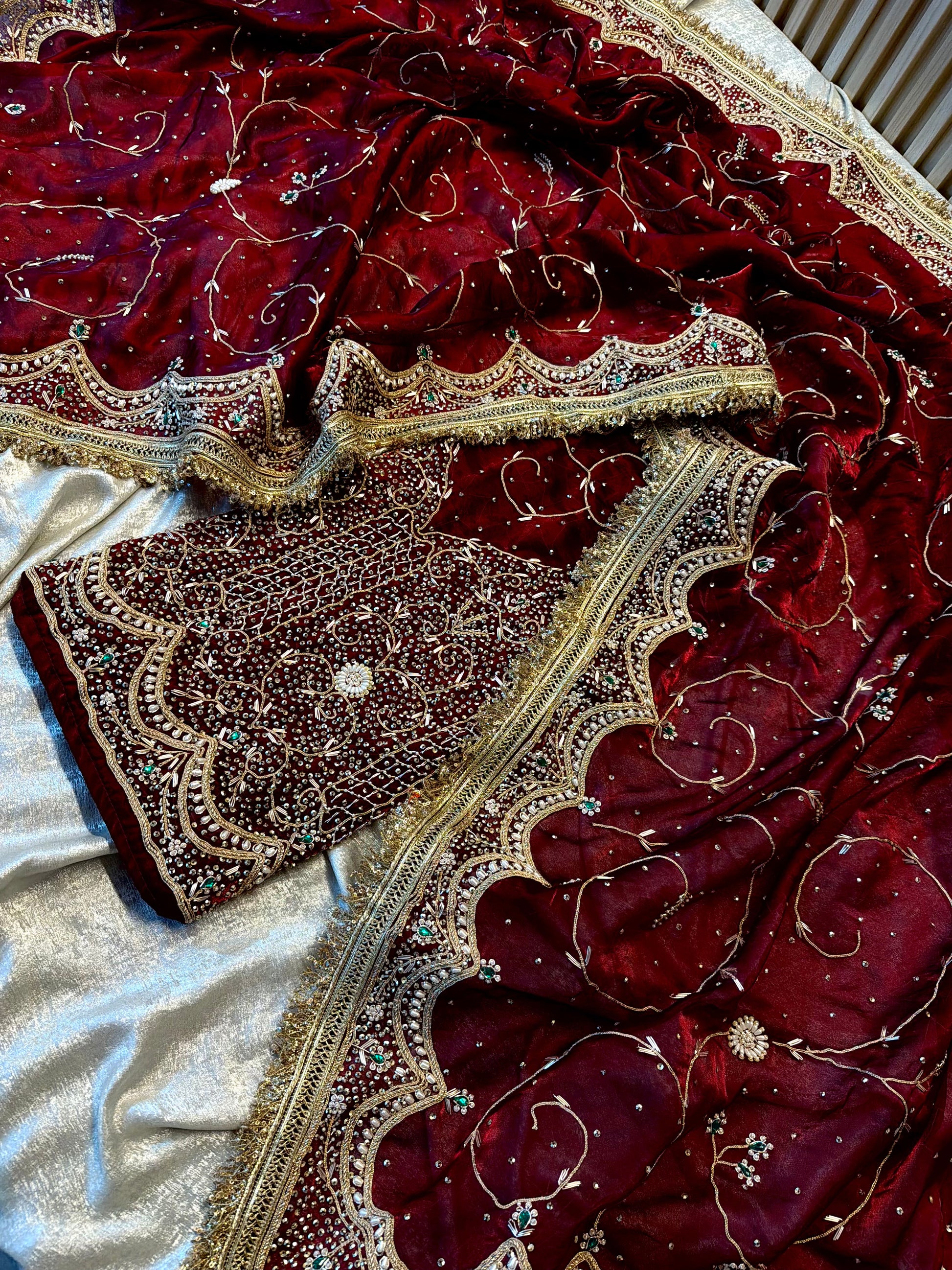 Punjabi suit |  | Karishma Emporium | Elegance in Making Pure Zardozi Women wear
