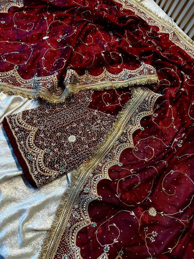 Punjabi suit |  | Karishma Emporium | Elegance in Making Pure Zardozi Women wear