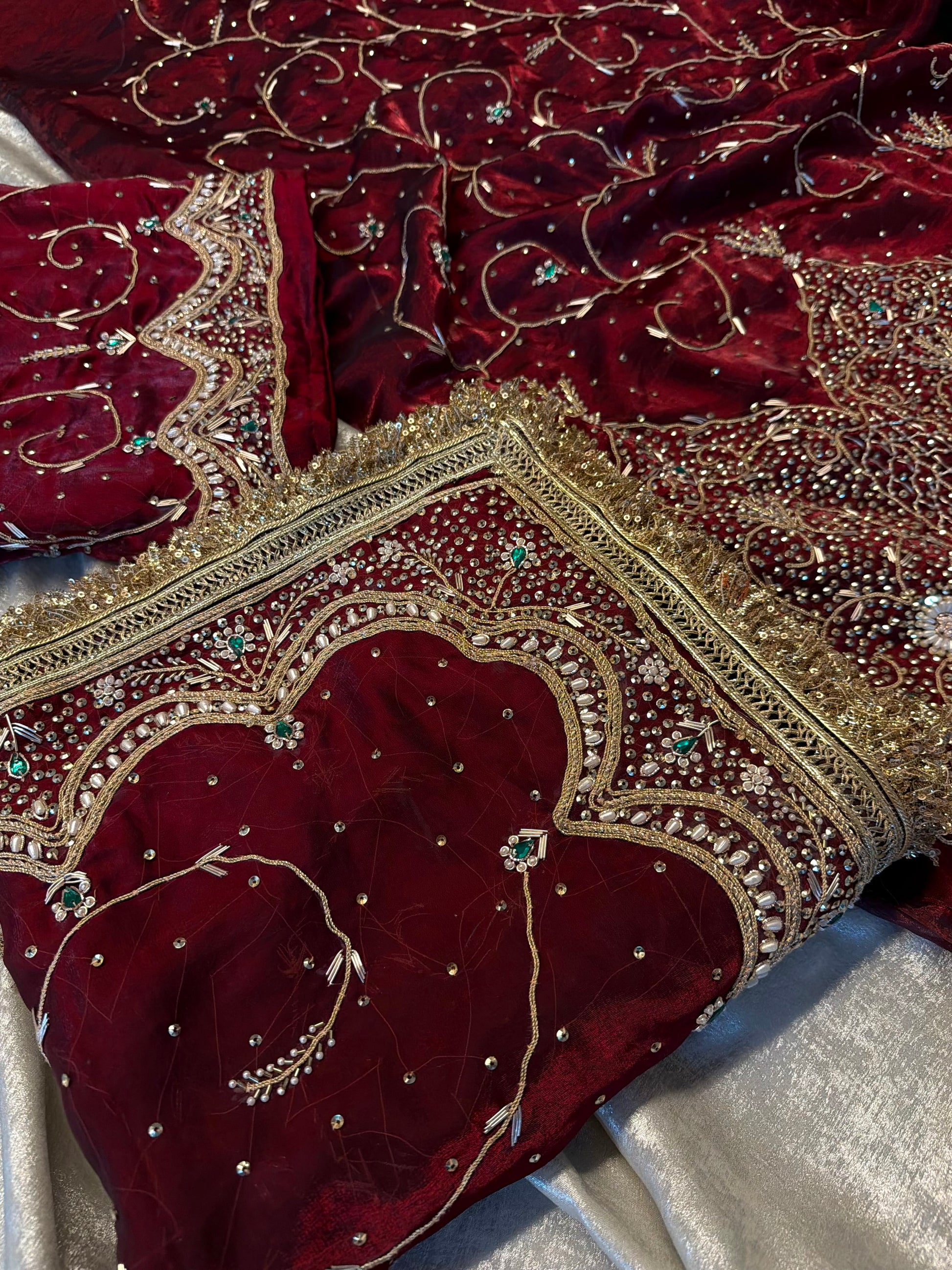 Punjabi suit |  | Karishma Emporium | Elegance in Making Pure Zardozi Women wear