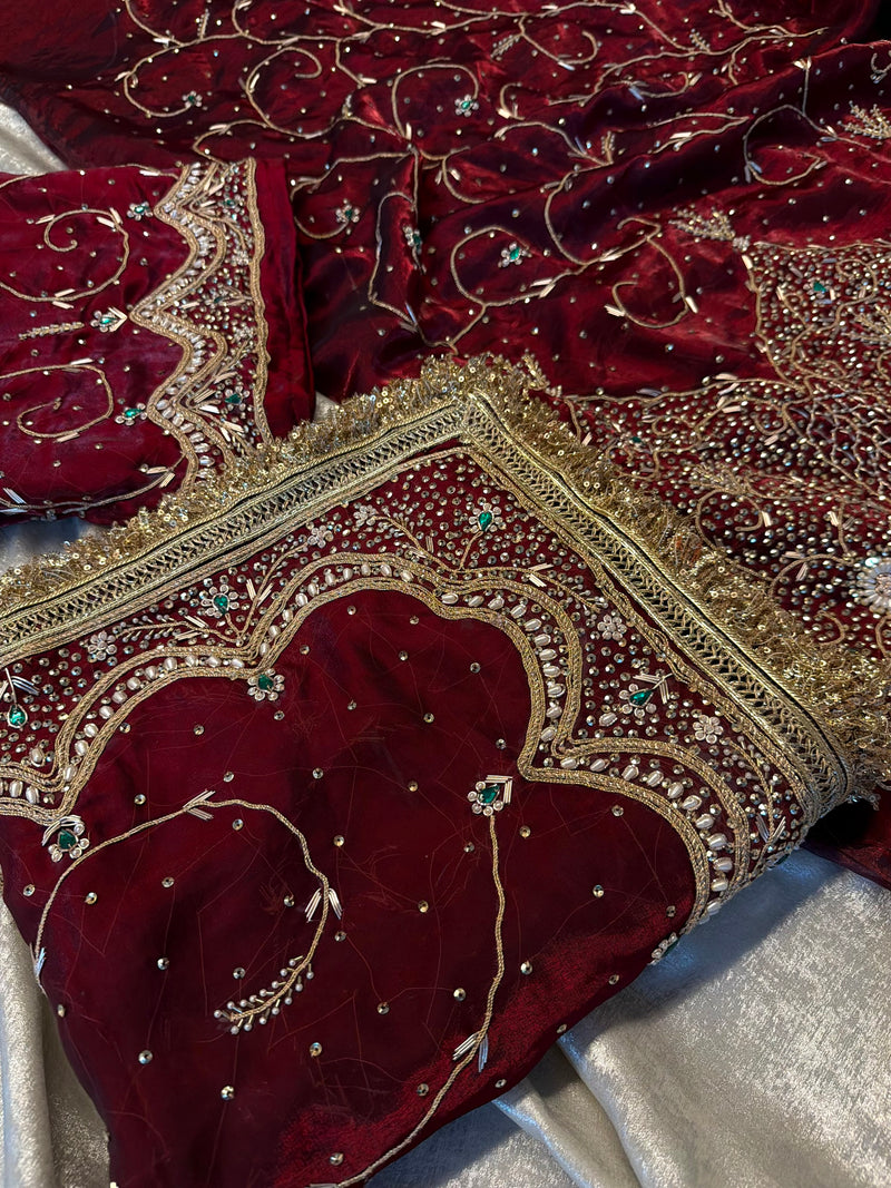 Punjabi suit |  | Karishma Emporium | Elegance in Making Pure Zardozi Women wear