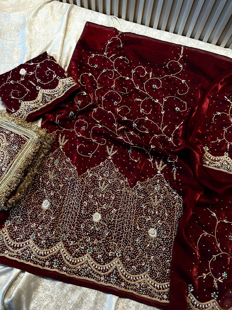 Punjabi suit |  | Karishma Emporium | Elegance in Making Pure Zardozi Women wear