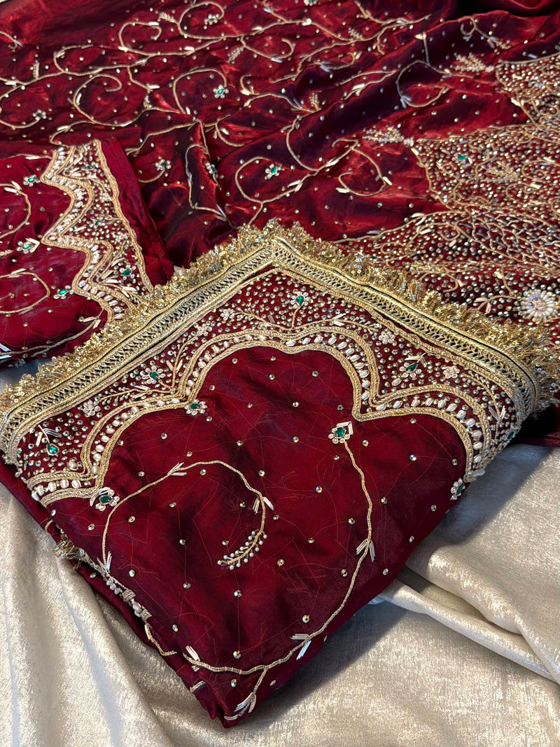 Punjabi suit |  | Karishma Emporium | Elegance in Making Pure Zardozi Women wear