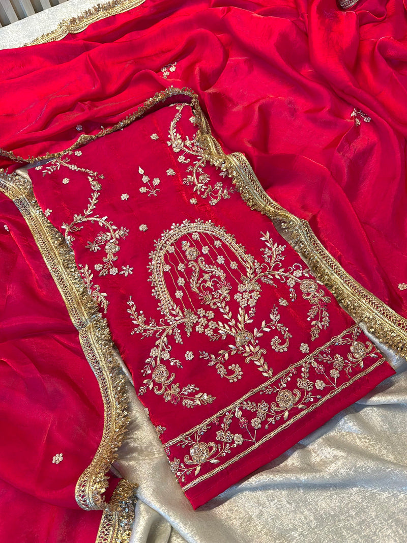 Zardozi suit |  | Karishma Emporium | Elegance in Making Pure Zardozi Women wear