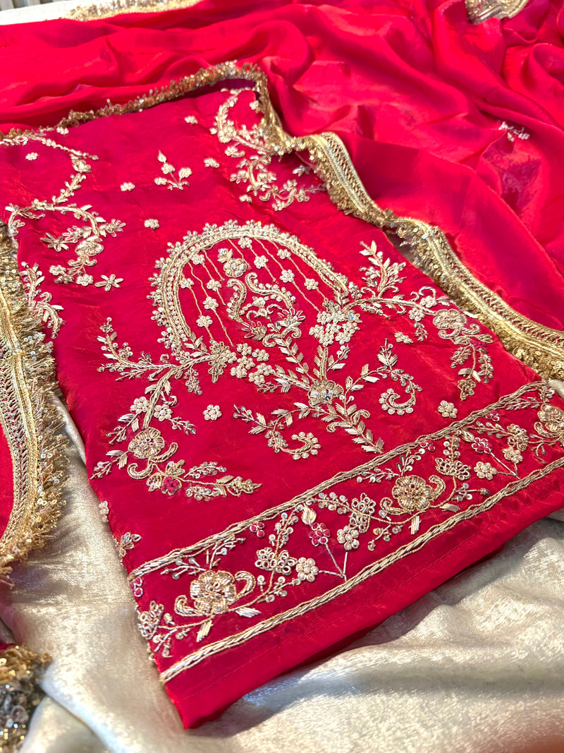Zardozi suit |  | Karishma Emporium | Elegance in Making Pure Zardozi Women wear