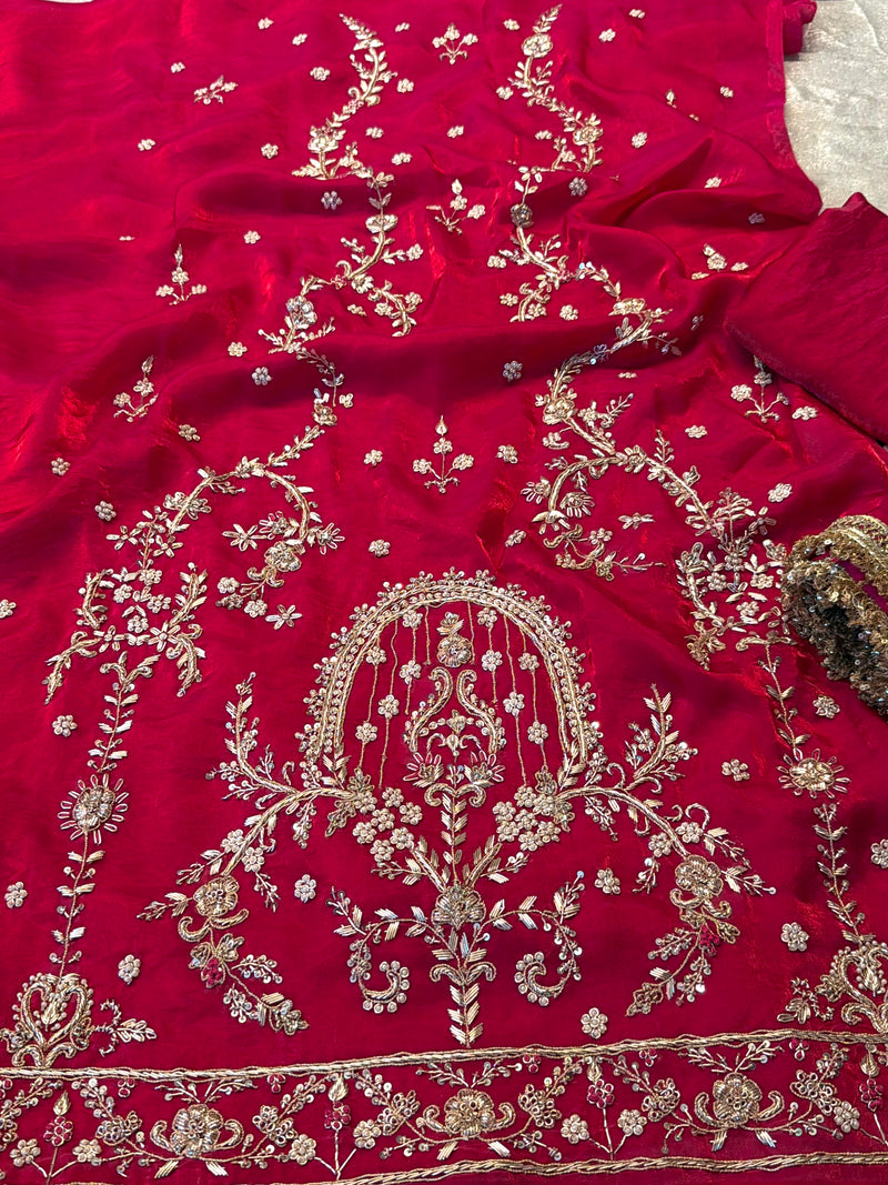 Zardozi suit |  | Karishma Emporium | Elegance in Making Pure Zardozi Women wear