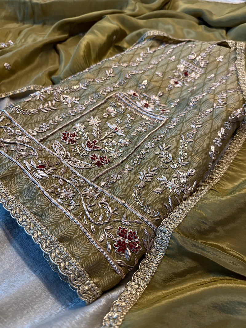 Dabka suits |  | Karishma Emporium | Elegance in Making Pure Zardozi Women wear