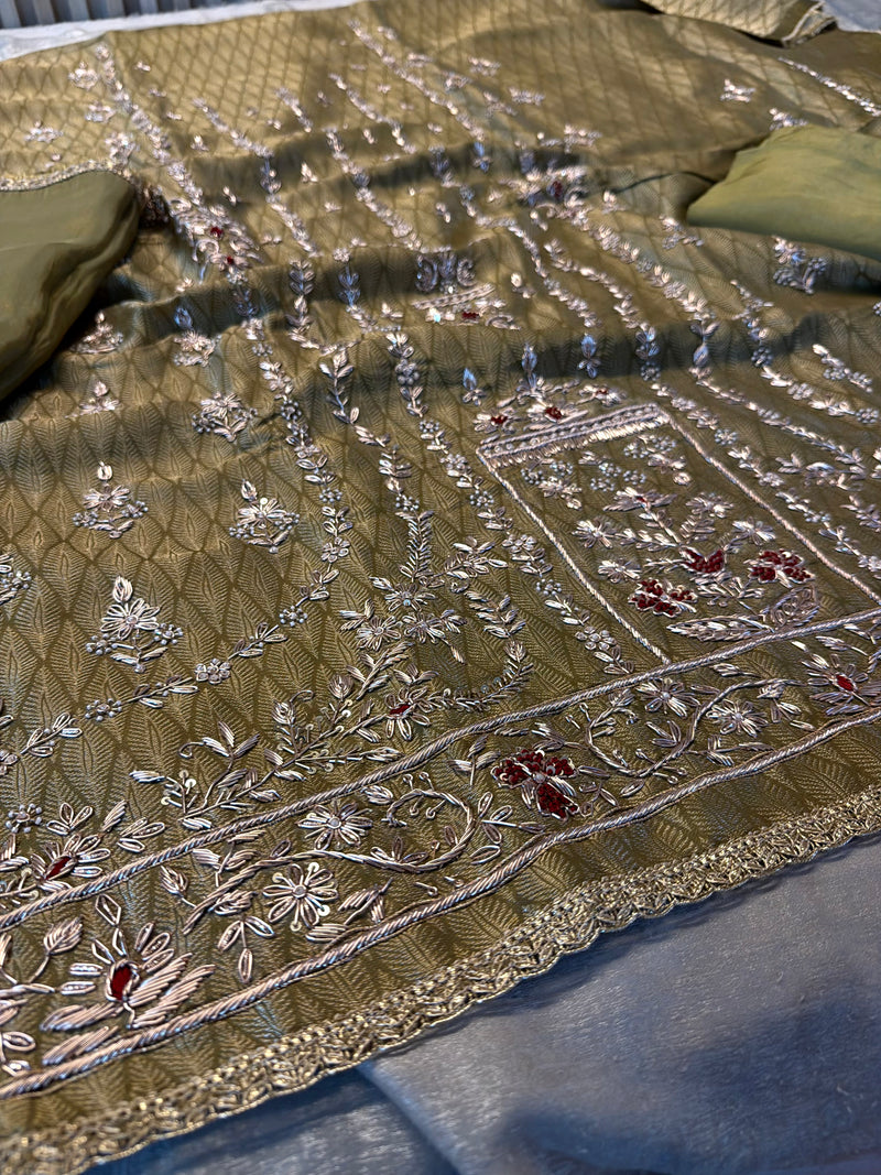 Dabka suits |  | Karishma Emporium | Elegance in Making Pure Zardozi Women wear