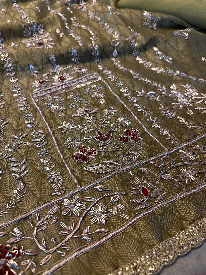 Dabka suits |  | Karishma Emporium | Elegance in Making Pure Zardozi Women wear