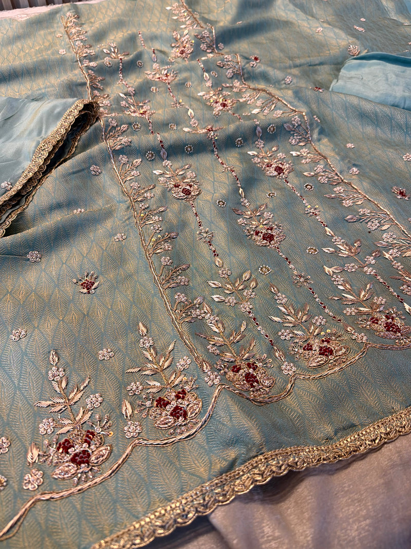 Dabka suits |  | Karishma Emporium | Elegance in Making Pure Zardozi Women wear