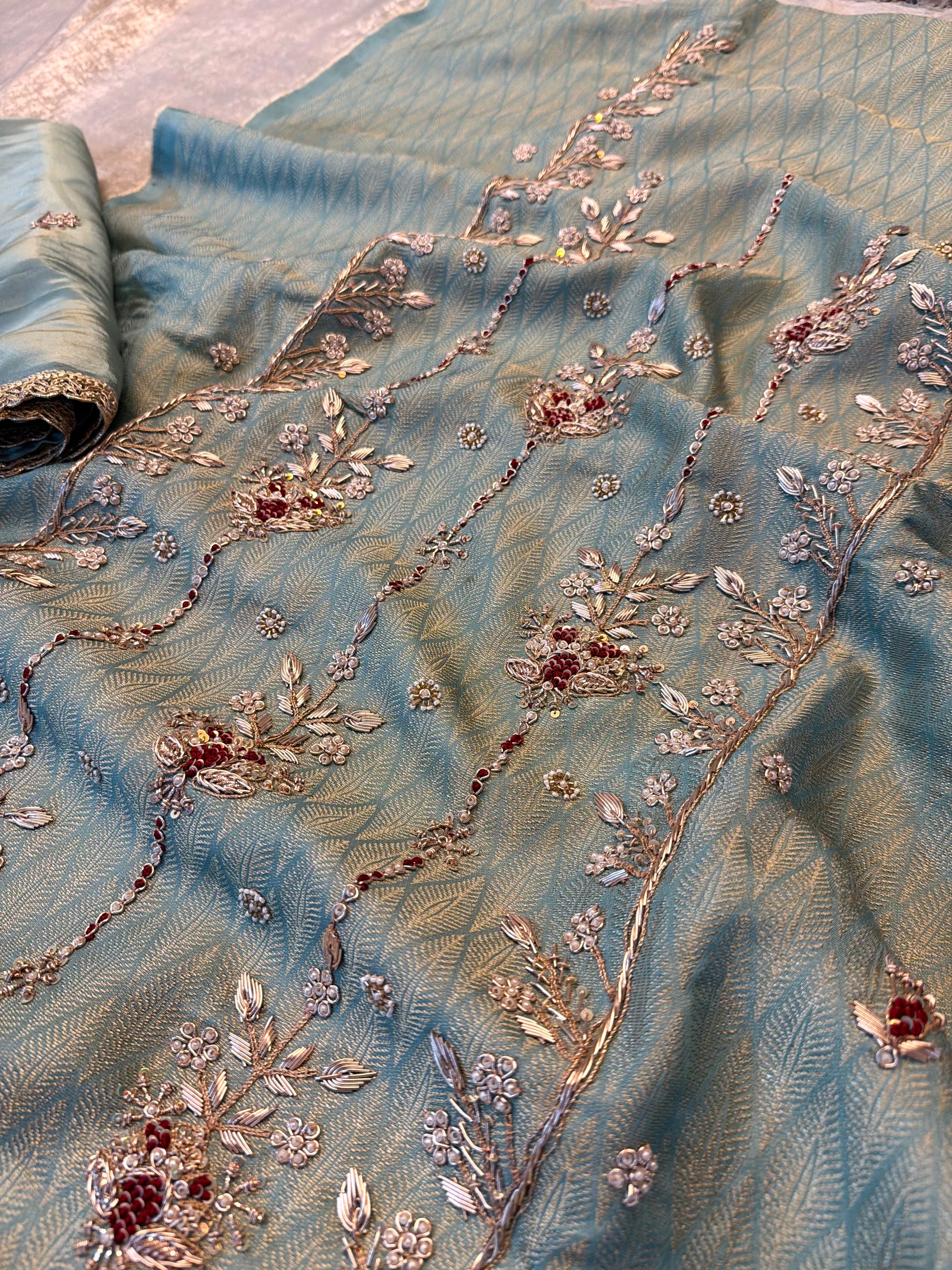 Dabka suits |  | Karishma Emporium | Elegance in Making Pure Zardozi Women wear