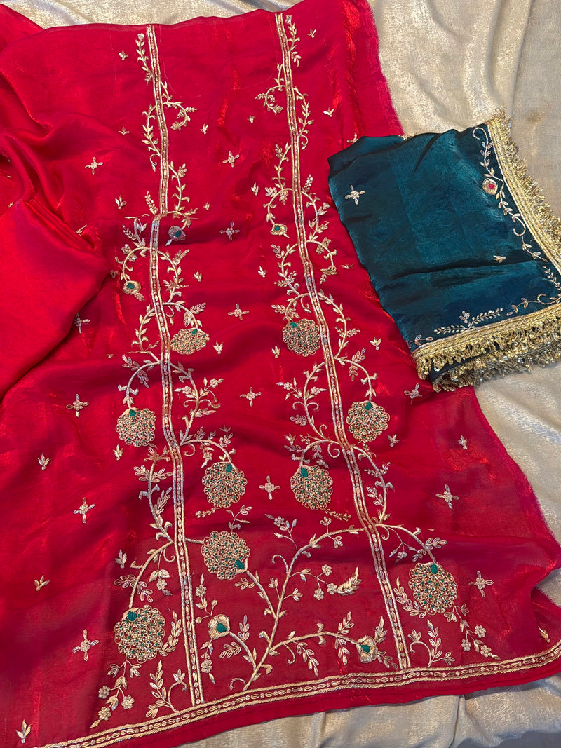 Pure dabka work suit |  | Karishma Emporium | Elegance in Making Pure Zardozi Women wear