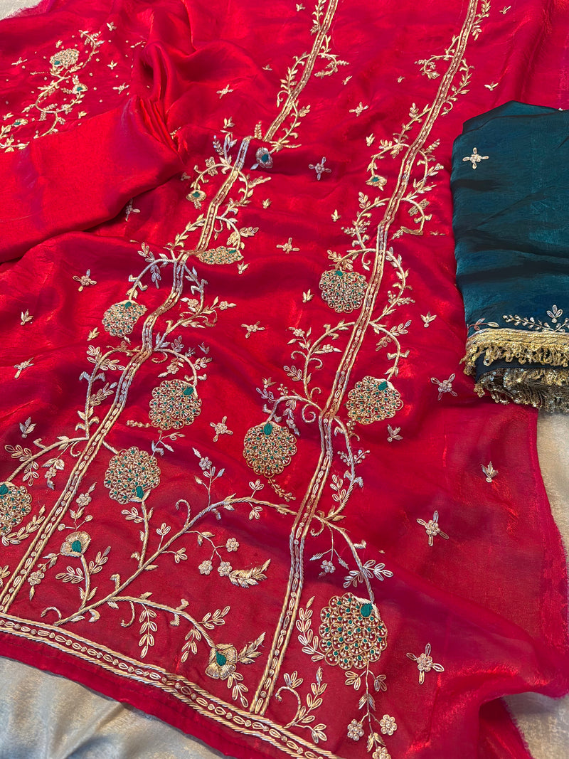 Pure dabka work suit |  | Karishma Emporium | Elegance in Making Pure Zardozi Women wear