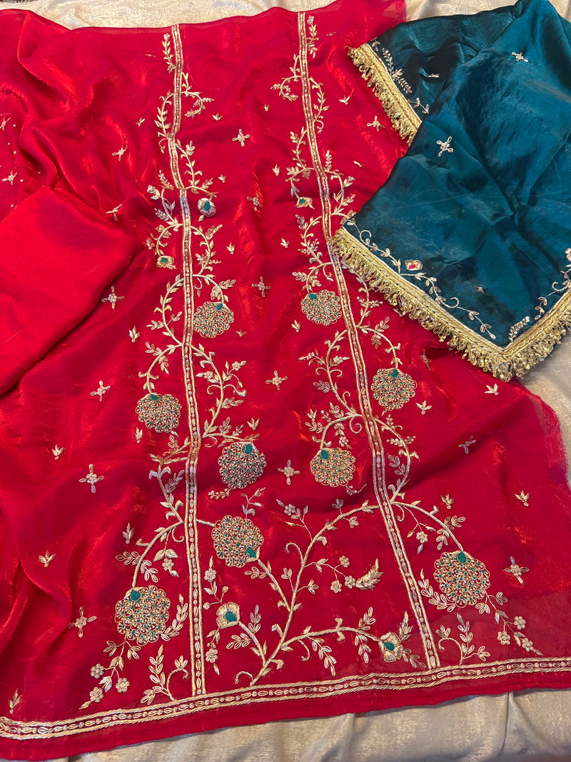 Pure dabka work suit |  | Karishma Emporium | Elegance in Making Pure Zardozi Women wear