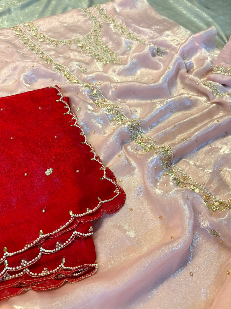 Dabka Patti suit |  | Karishma Emporium | Elegance in Making Pure Zardozi Women wear