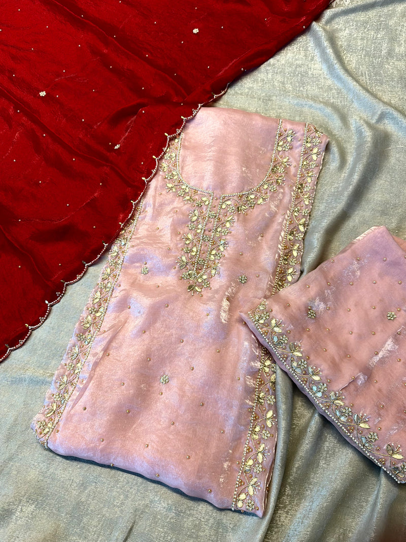 Dabka Patti suit |  | Karishma Emporium | Elegance in Making Pure Zardozi Women wear