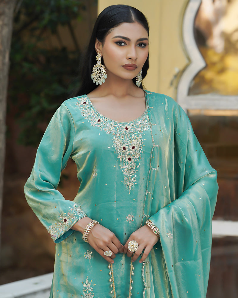 Gharara by Falak-naaz |  | Karishma Emporium | Elegance in Making Pure Zardozi Women wear