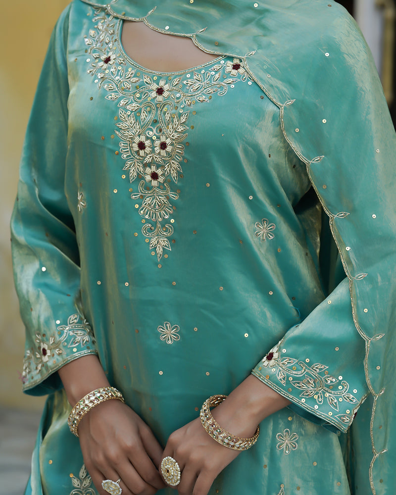 Gharara by Falak-naaz |  | Karishma Emporium | Elegance in Making Pure Zardozi Women wear
