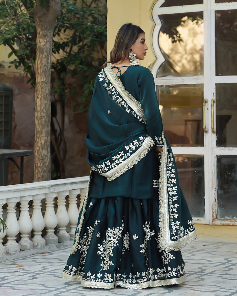Gharara by Rooh e tonk |  | Karishma Emporium | Elegance in Making Pure Zardozi Women wear