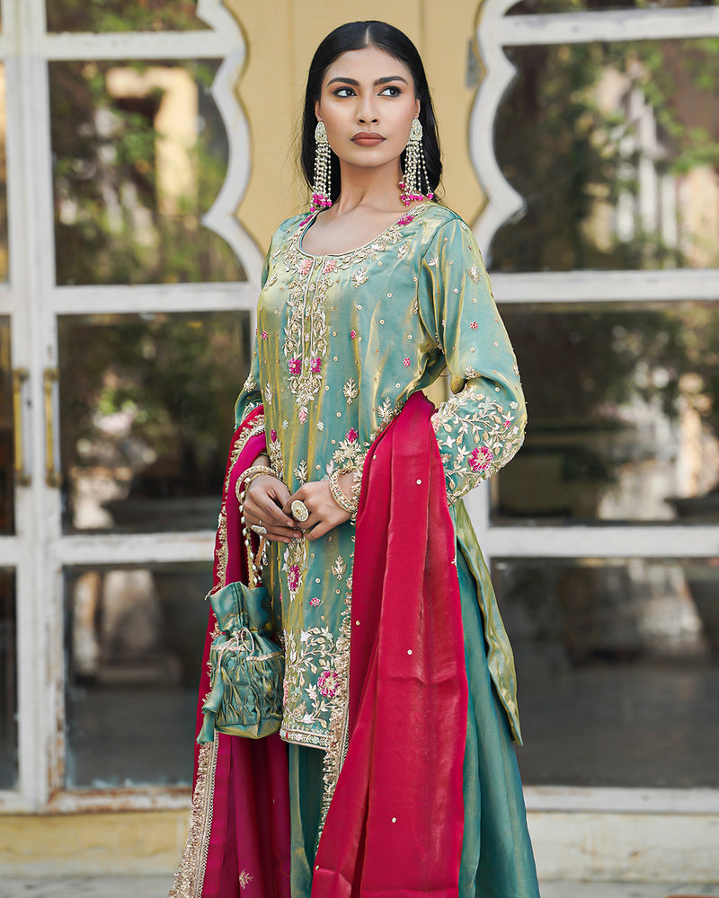 Gharara by sayma b |  | Karishma Emporium | Elegance in Making Pure Zardozi Women wear