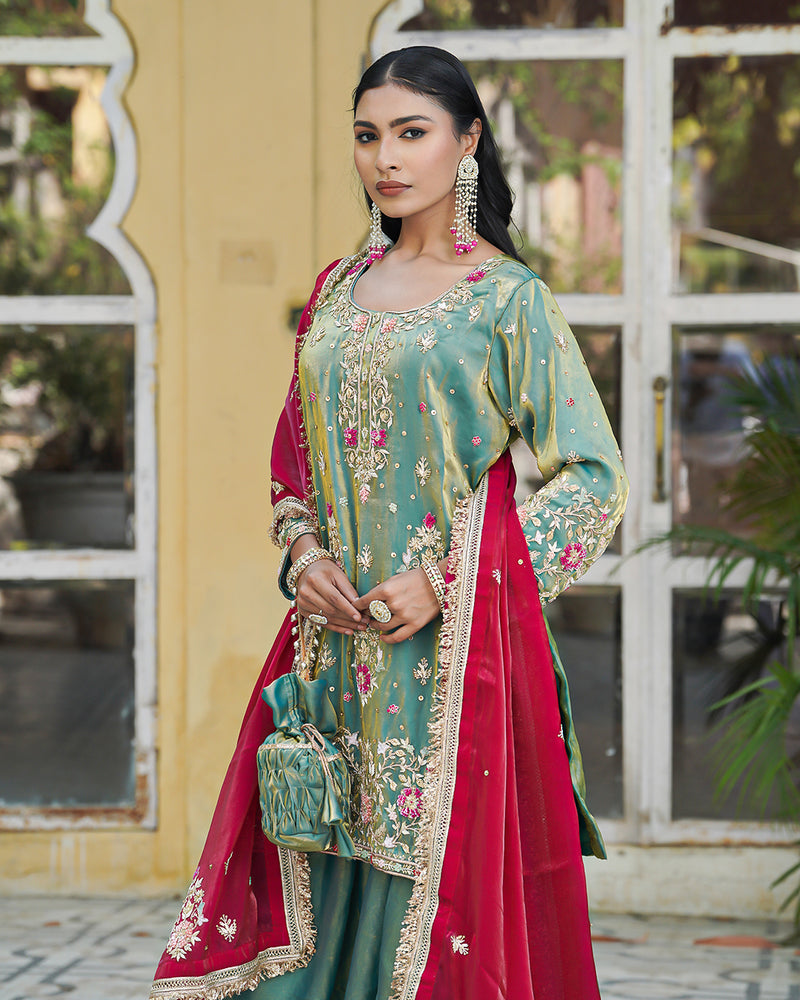 Gharara by sayma b |  | Karishma Emporium | Elegance in Making Pure Zardozi Women wear