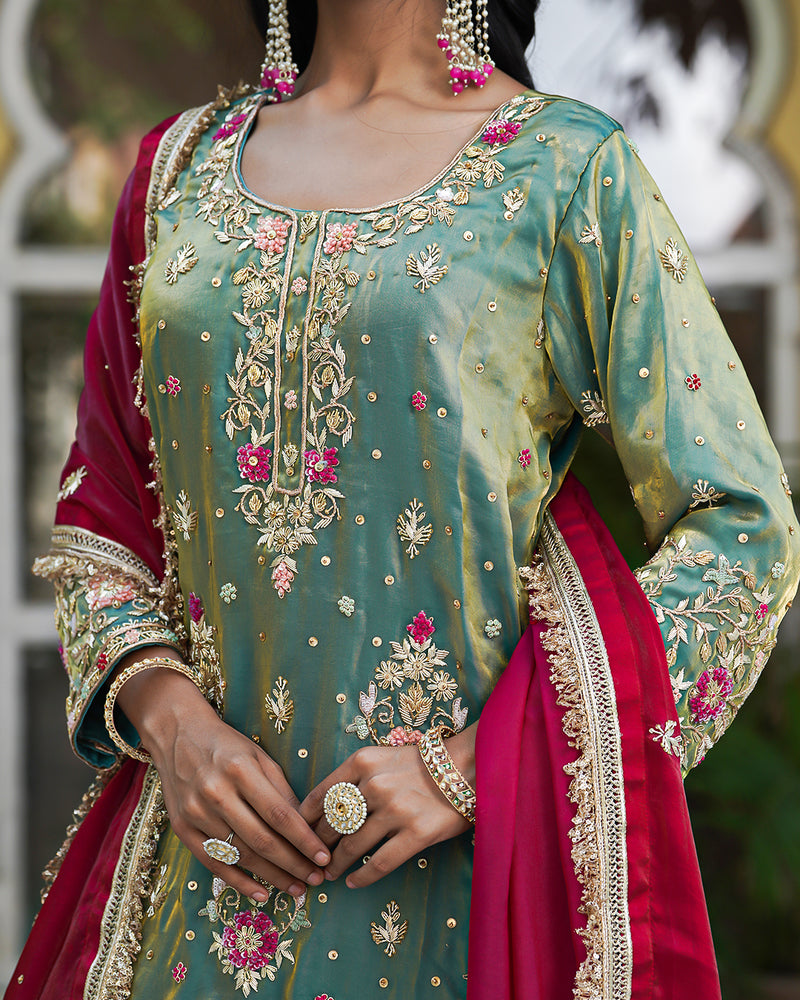 Gharara by sayma b |  | Karishma Emporium | Elegance in Making Pure Zardozi Women wear