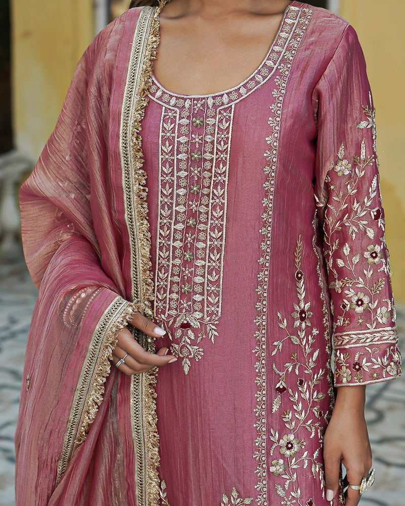 Kurta pant by Simran kaur |  | Karishma Emporium | Elegance in Making Pure Zardozi Women wear