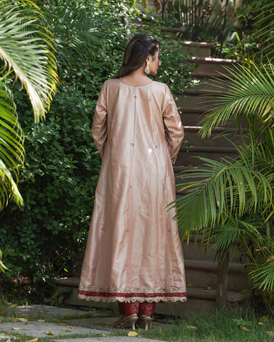 Exclusive Anarkali Italian tissue fabric  Dupatta Italian Shimar