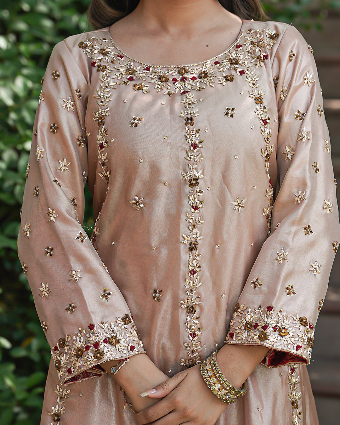 Exclusive Anarkali Italian tissue fabric  Dupatta Italian Shimar