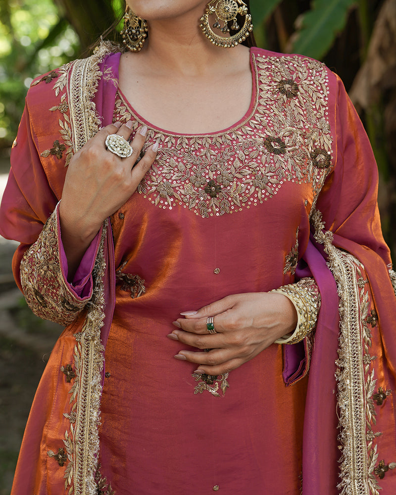 Sharara by Jasmine gill |  | Karishma Emporium | Elegance in Making Pure Zardozi Women wear