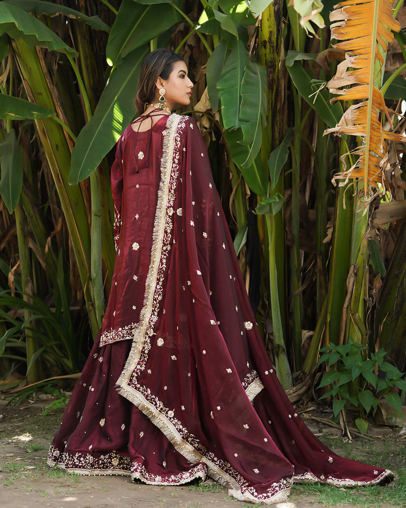 Gharara by Meher Mahal |  | Karishma Emporium | Elegance in Making Pure Zardozi Women wear