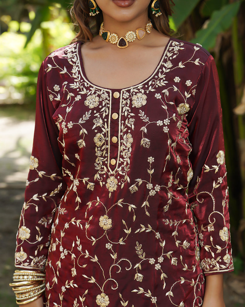 Gharara by Meher Mahal |  | Karishma Emporium | Elegance in Making Pure Zardozi Women wear