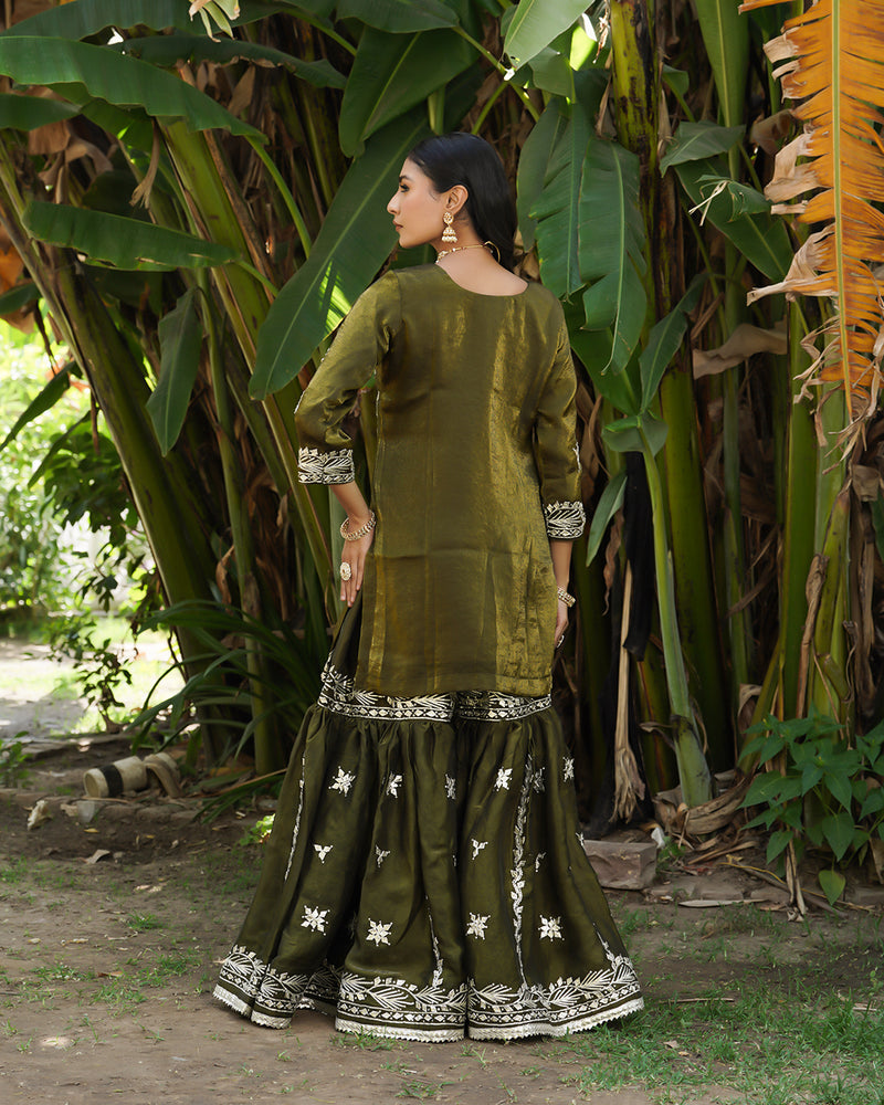Gharara by Aarzoo sultana |  | Karishma Emporium | Elegance in Making Pure Zardozi Women wear