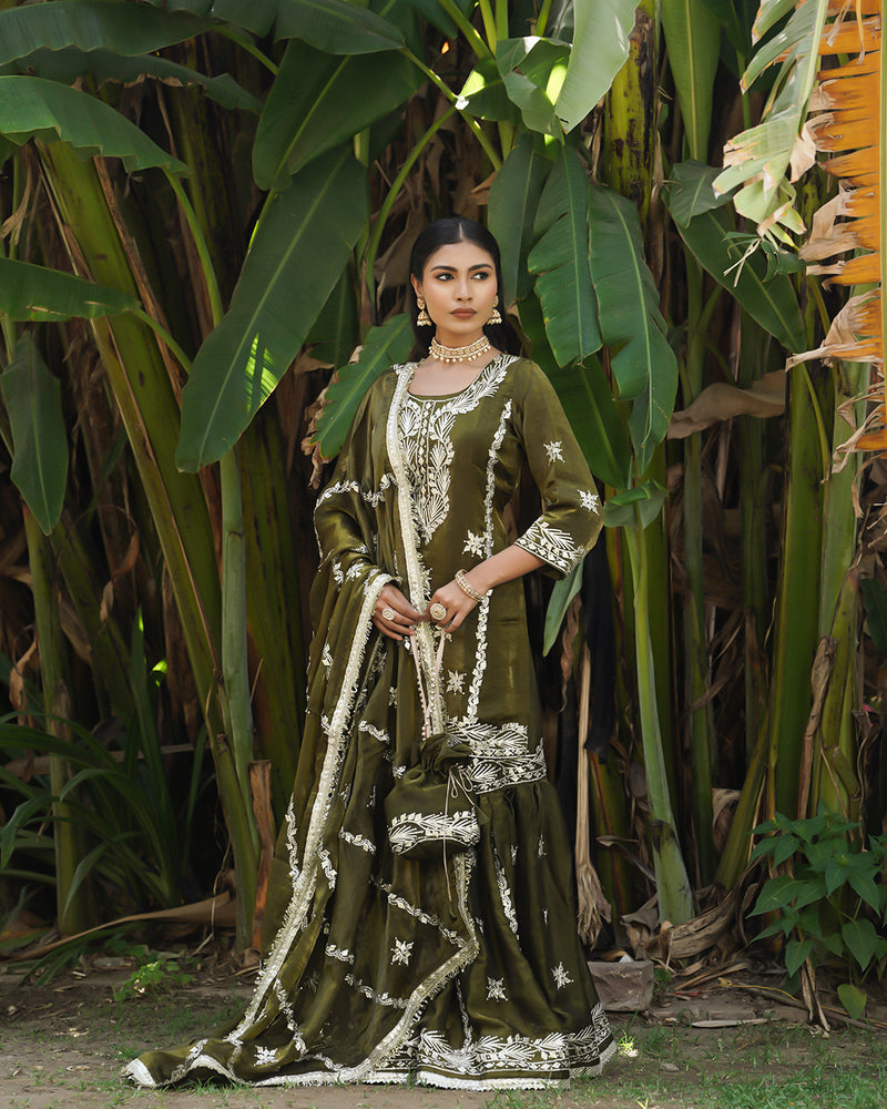 Gharara by Aarzoo sultana |  | Karishma Emporium | Elegance in Making Pure Zardozi Women wear