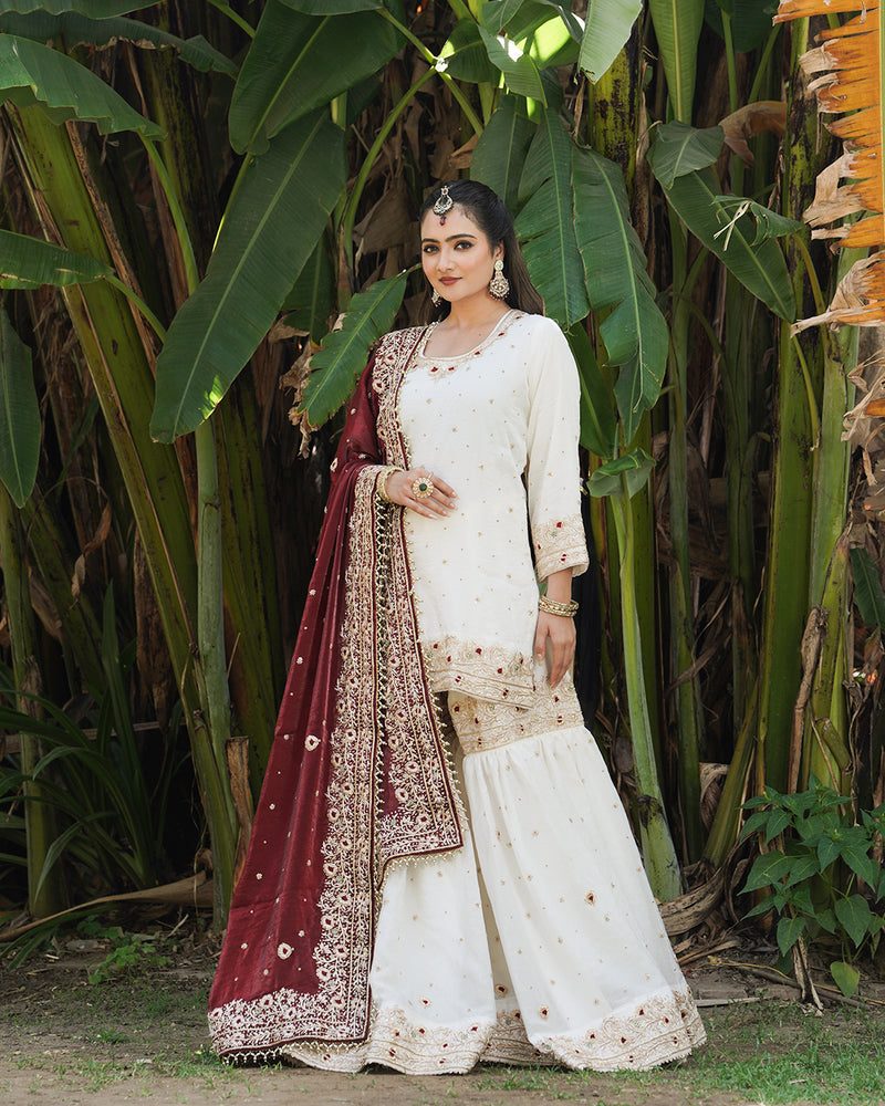 Gharara by Noor/jahan |  | Karishma Emporium | Elegance in Making Pure Zardozi Women wear