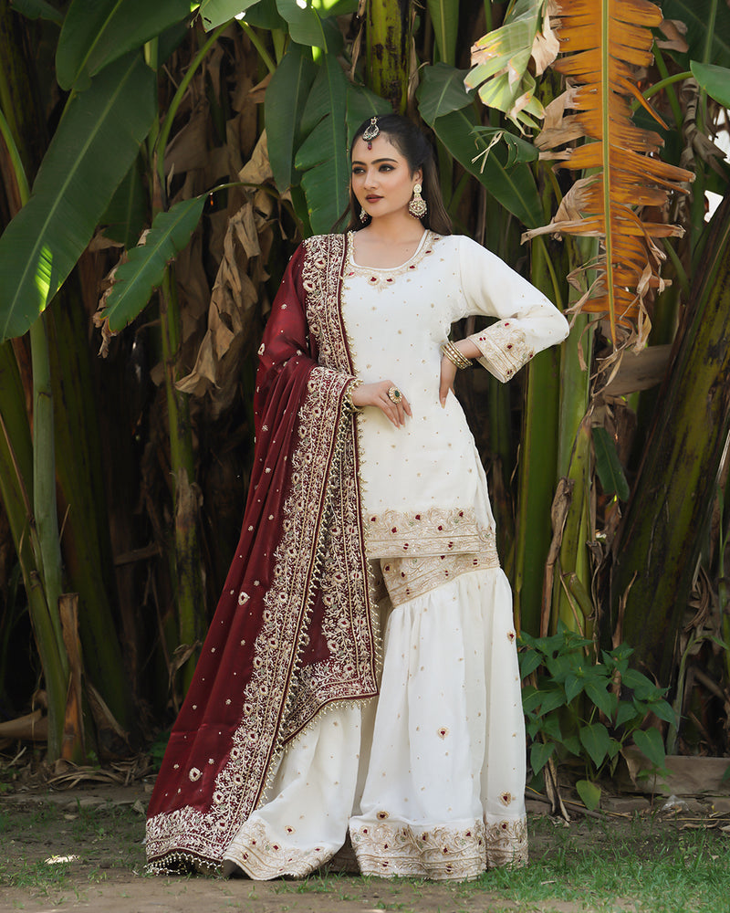 Gharara by Noor/jahan |  | Karishma Emporium | Elegance in Making Pure Zardozi Women wear