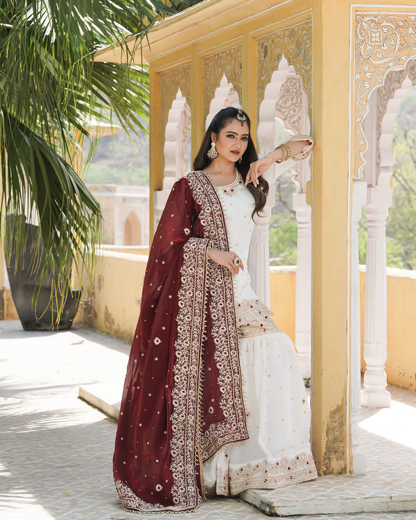 Gharara by Noor/jahan |  | Karishma Emporium | Elegance in Making Pure Zardozi Women wear