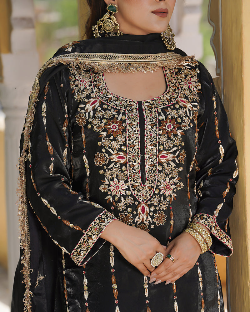 Sharara by Noor kaur |  | Karishma Emporium | Elegance in Making Pure Zardozi Women wear