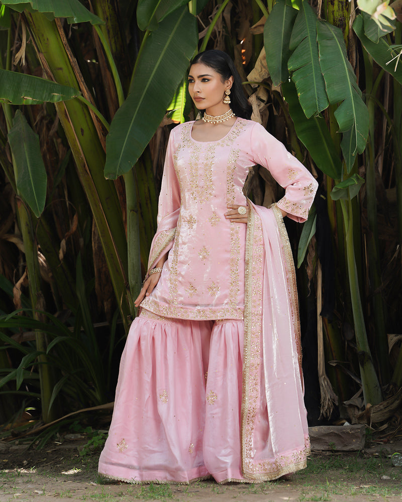 Gharara by Zareena nawab |  | Karishma Emporium | Elegance in Making Pure Zardozi Women wear