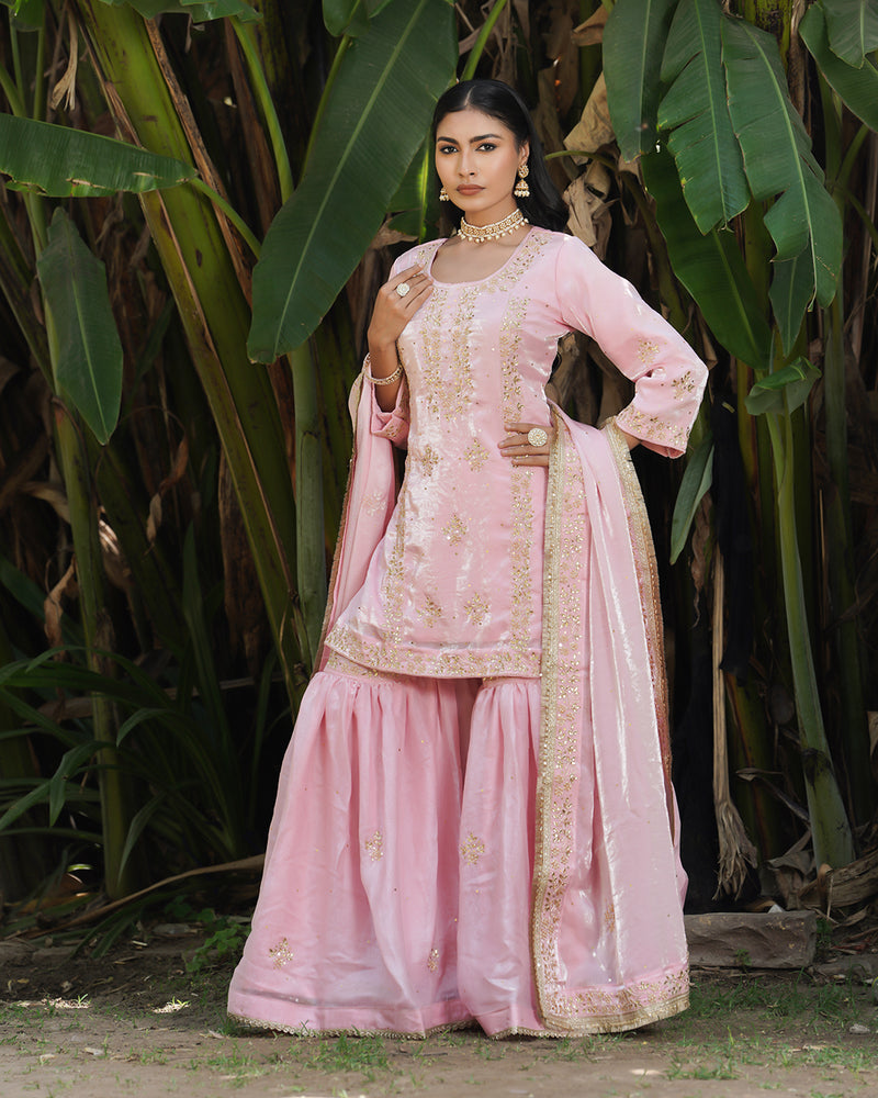 Gharara by Zareena nawab |  | Karishma Emporium | Elegance in Making Pure Zardozi Women wear