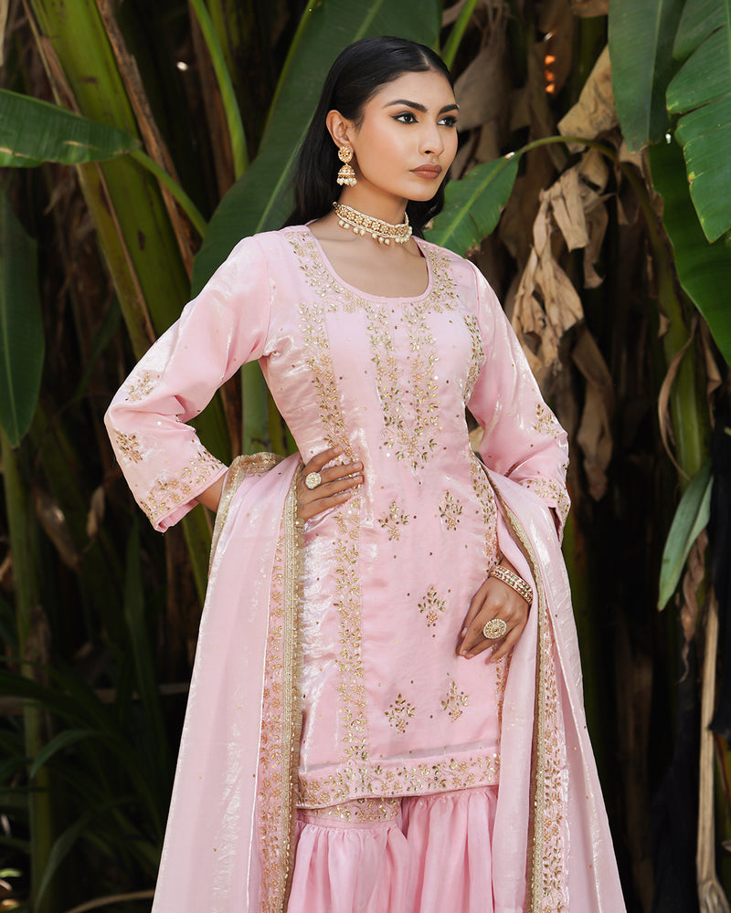 Gharara by Zareena nawab |  | Karishma Emporium | Elegance in Making Pure Zardozi Women wear