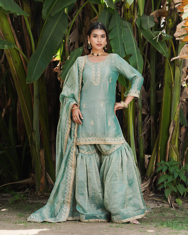Gharara by Ziana khan |  | Karishma Emporium | Elegance in Making Pure Zardozi Women wear