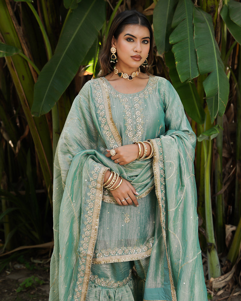Gharara by Ziana khan |  | Karishma Emporium | Elegance in Making Pure Zardozi Women wear