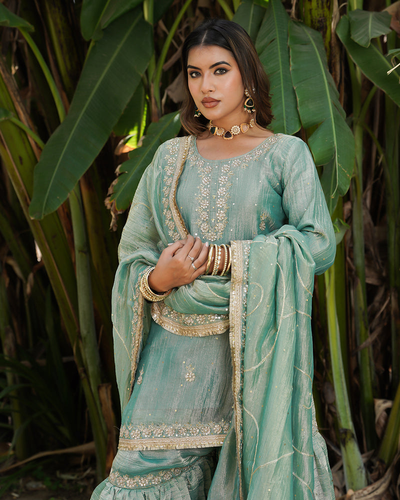 Gharara by Ziana khan |  | Karishma Emporium | Elegance in Making Pure Zardozi Women wear