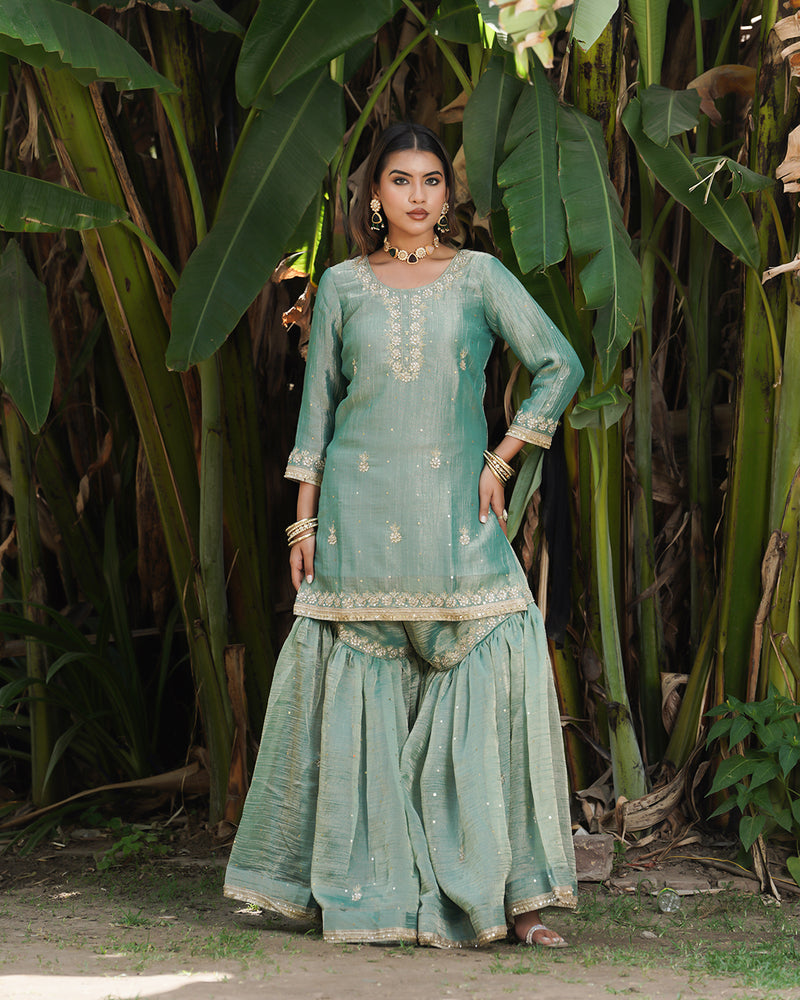 Gharara by Ziana khan |  | Karishma Emporium | Elegance in Making Pure Zardozi Women wear
