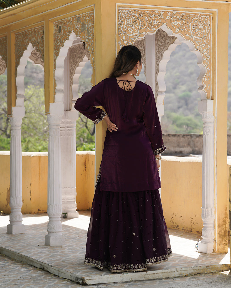 Gharara by aavya naaz |  | Karishma Emporium | Elegance in Making Pure Zardozi Women wear