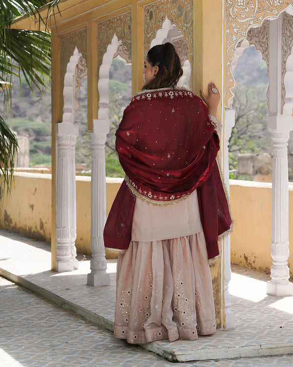 Gharara by Aarza nazakat |  | Karishma Emporium | Elegance in Making Pure Zardozi Women wear