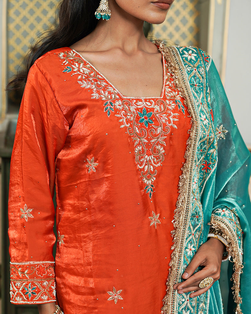 Gharara by Elara nawab |  | Karishma Emporium | Elegance in Making Pure Zardozi Women wear