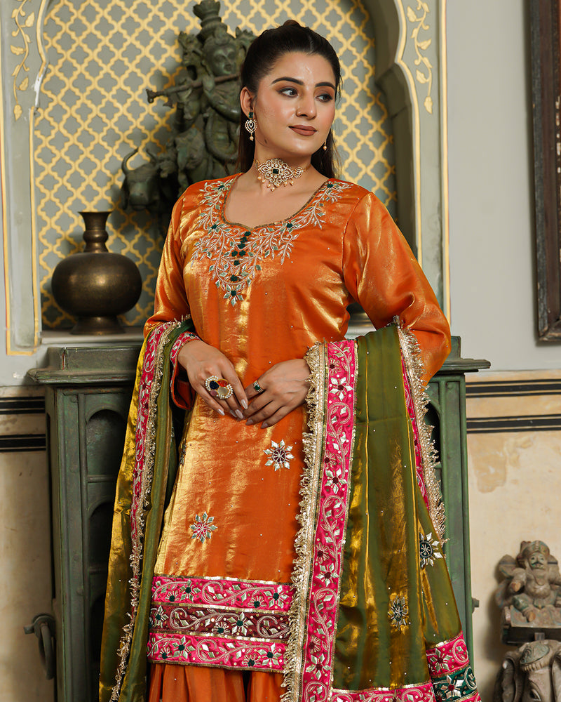 Gharara by Gulzar khan |  | Karishma Emporium | Elegance in Making Pure Zardozi Women wear