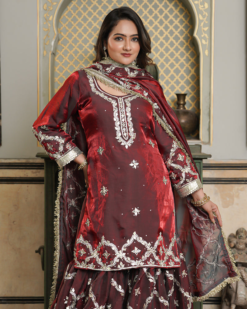 Gharara by Zaraya Ali |  | Karishma Emporium | Elegance in Making Pure Zardozi Women wear