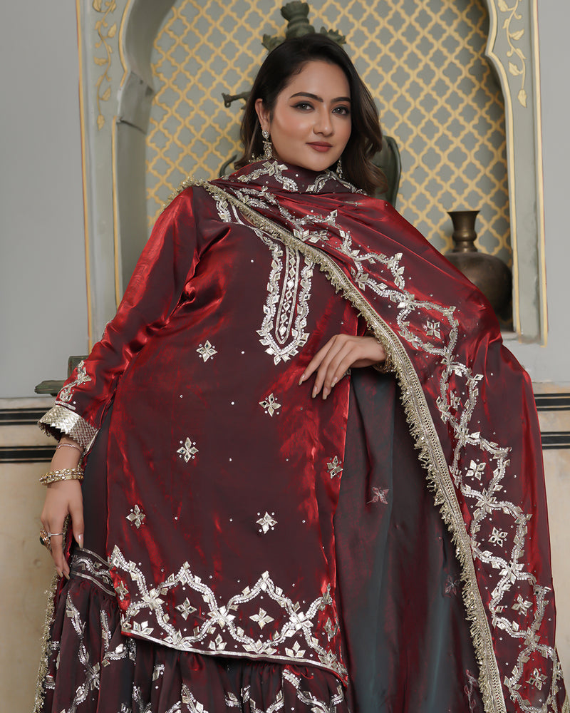 Gharara by Zaraya Ali |  | Karishma Emporium | Elegance in Making Pure Zardozi Women wear